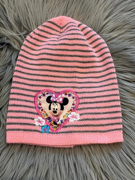 Dievčenská prechodná čiapka minnie ružová, 104