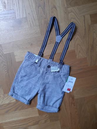 Ľahučké elegantné šortky s trakmi, dopodopo,104