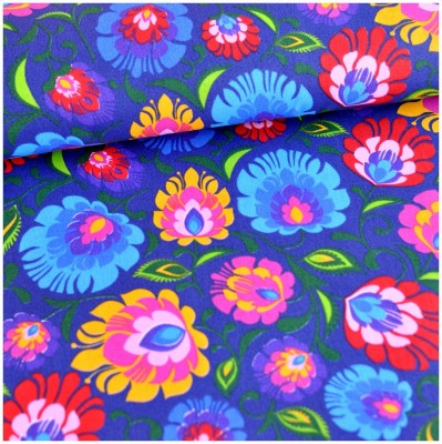 Folk sukienka s bordurou, 50 - xxl