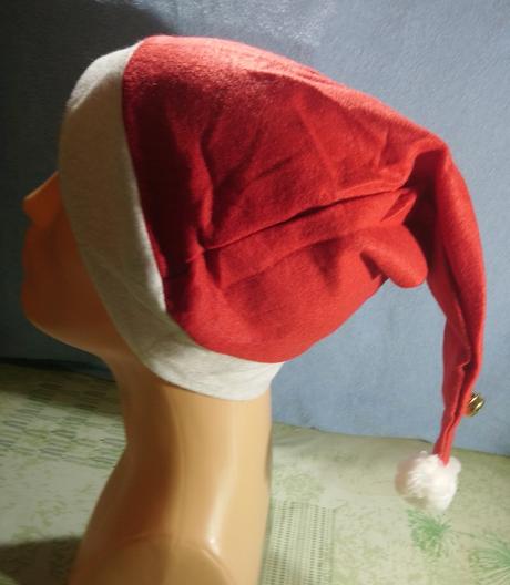 Vianočná, mikulášska čiapka so zvončekom,