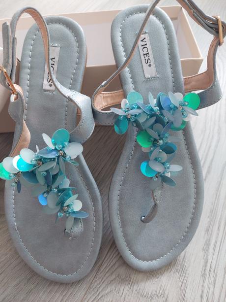 Sandále s ozdobou vices 38, vd 25 cm, 38