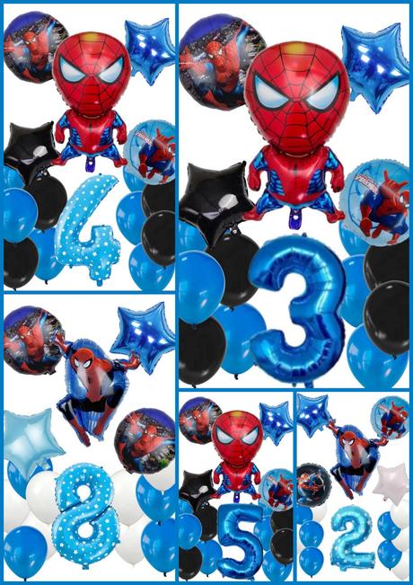 Balóny spiderman - až 15/16/17 kusov, 