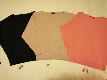 Svetre+náušnice gratis, f&f,40