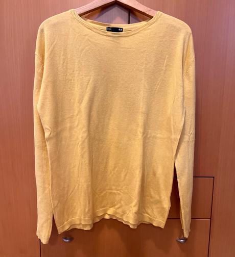 Tenší žltý pulóver, h&m,m
