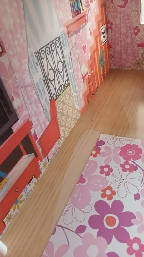 Ružový domček pre bábiky s výťahom,