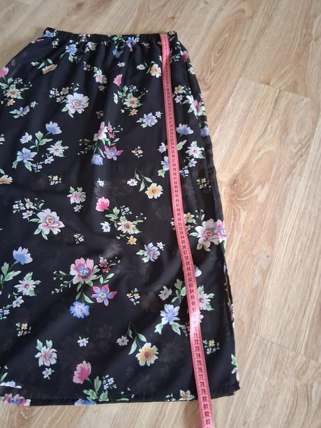Sukňa s vysokým rázporkom, h&m,s