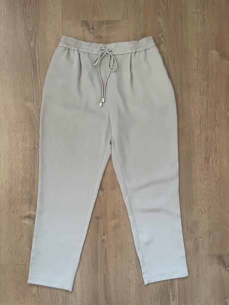 Top stav zara nohavice bezove na gumu s, zara,s