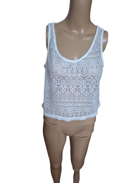 Dámske tričko s čipkou do pása, terranova,m