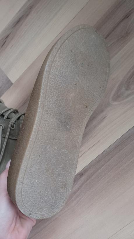 Khaki šnurovacie topánky, 36