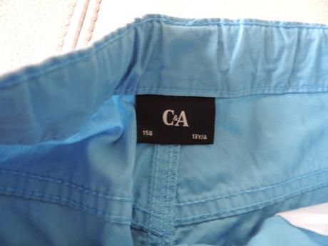 2x bavlnené chlapčenské kraťasy caa,152,158, c&a,152
