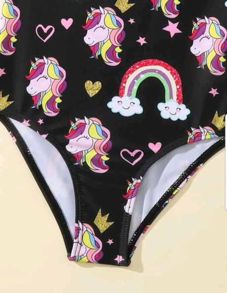 Plavky celé unicorn, 104 / 110 / 116 / 122