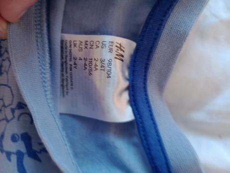 Dlhé pyžamo hm, h&m,104