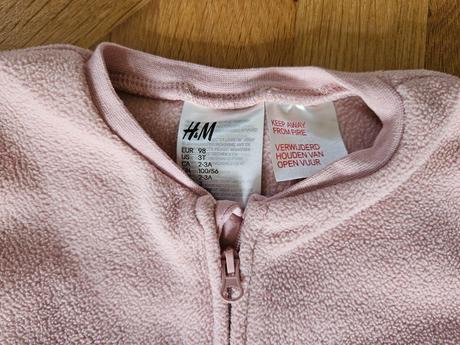 2x flísové overaly h&m 98, h&m,98