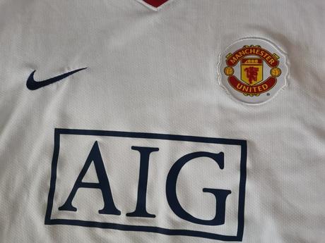 Nike manchester united biely futbalový dres, nike,xl