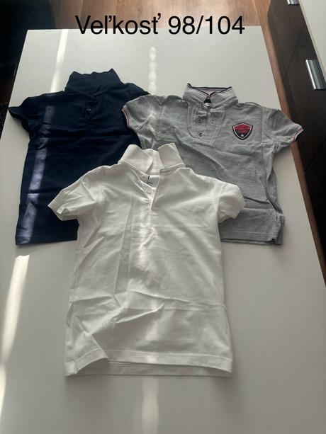 Trička, polokošele 98/104, h&m,98