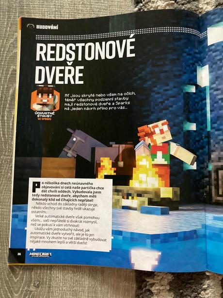 Minecraft oficiálny časopis a veľký plagát, 