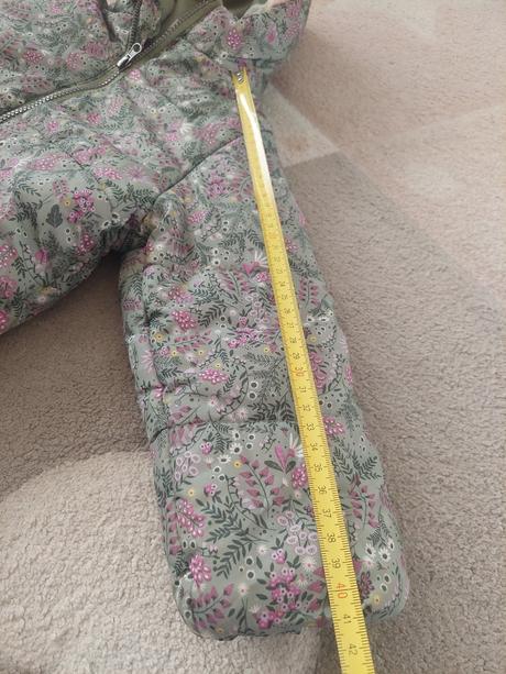 Zimná bunda kvetinkova-zelena veľ.110, pepco,110