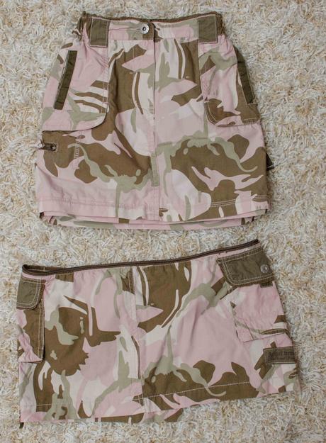 Maskáčová sukňa 2v1, c&a,128