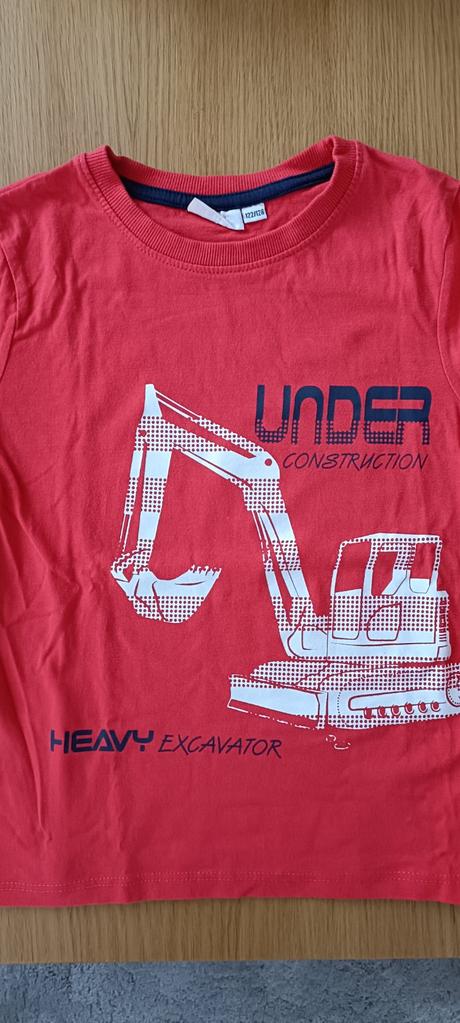 Tričko s bagrom 122/128, nkd,122