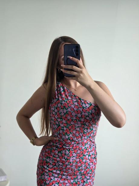 Kvetované šaty s/m, bershka,s
