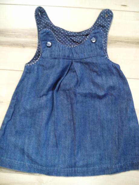 Rifľové šatôčky, h&m,80