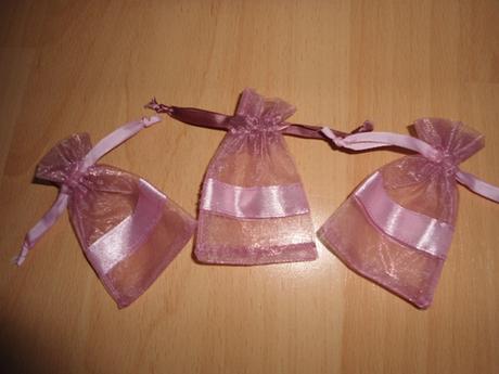 Vrecusko z organzy na darčeky / rozne druhy, 