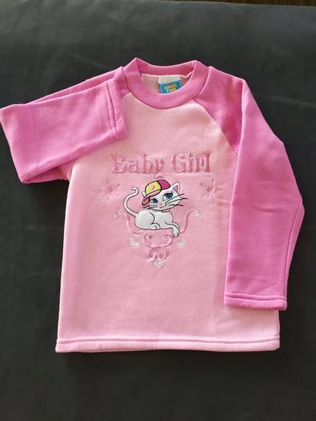 Mikina pre dievčatká teplá, 110