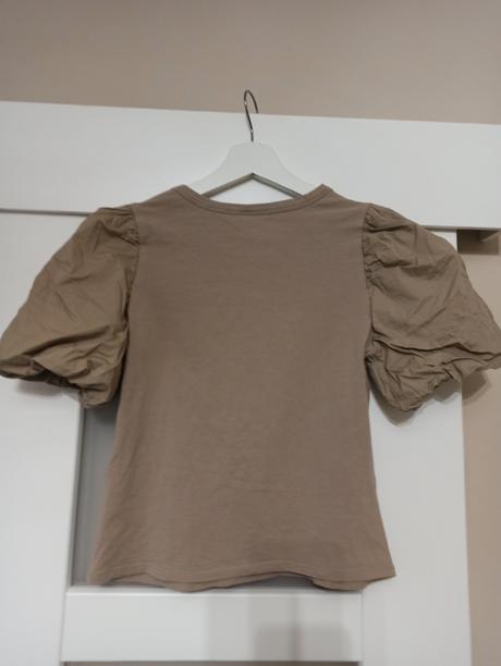 Tričko s balonovými rukávmi, h&m,s