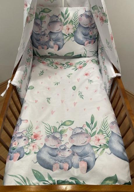 Obliečky do postieľky hrošíky baby 90/130 cm skla, šírka (cm): 90,dĺžka (cm): 130