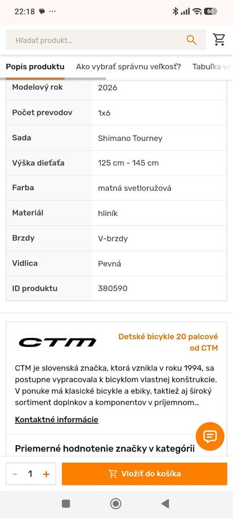 Bicykel, ctm,20