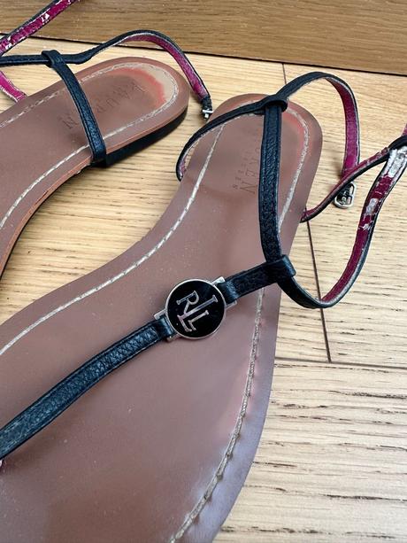 Ralph lauren čierne sandale 38, ralph lauren,38