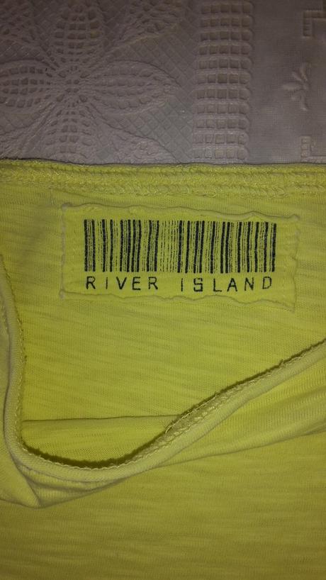 Bavlnené neonové tričko, aj pre dievča, river island,34