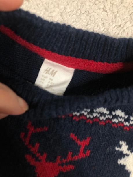 Vianočný sveter, h&m,98