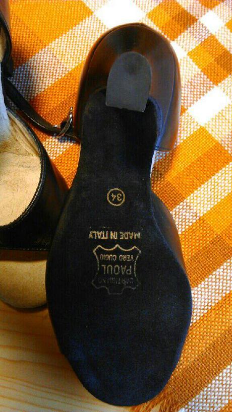 Tanečné kožené topánky top značky 34, 