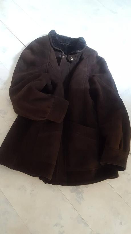 Športový moderný pravý kožuch, xxl