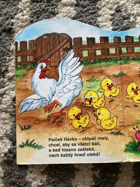 Leporelá pri stole a o psíkovi zo záhradky, 