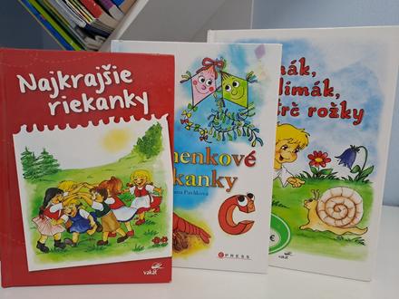 3x knihy o riekankách pre deti, 
