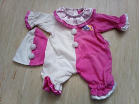 Chou chou komplet+biela súprava+kostým šašo 42cm, 