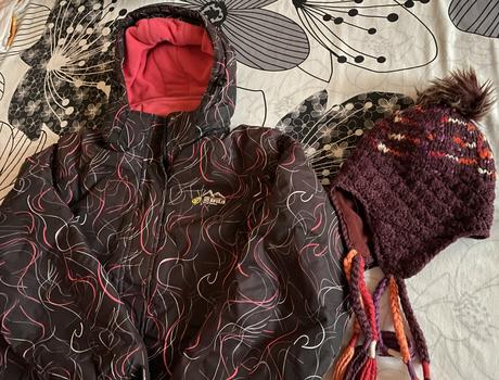 Kvalitná teplá lyžiarska bunda ndskin v. s/m, s