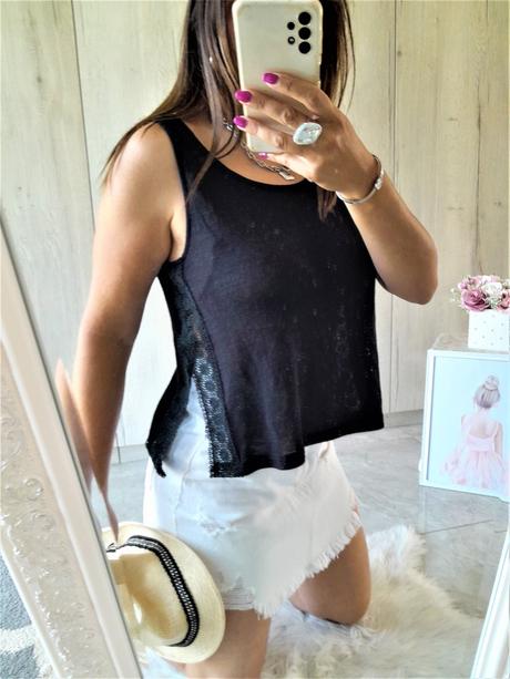 Top s krajkou hm-s, h&m,s