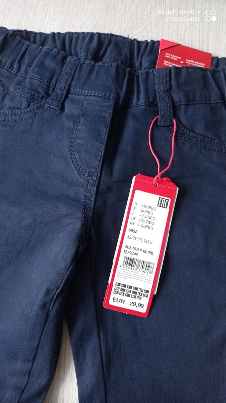 Modré treggings, s.oliver,110