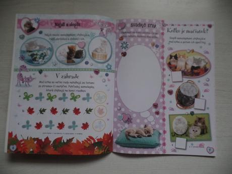 Mačiatka s nálepkami, 