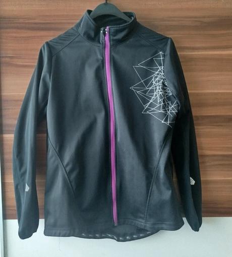 Čierna športová/cyklistická bunda, crivit,xl