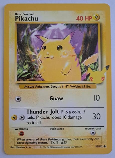 Pokémon jumbo karta celebrations pikachu, 