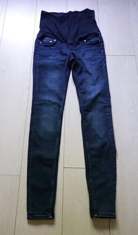 Tehotenské rifle h&m mamam super skinny, h&m,38