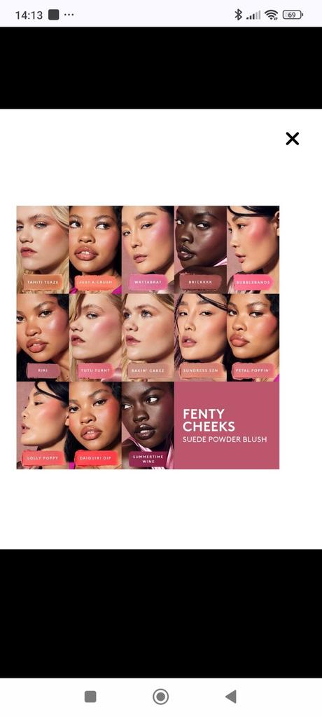Fenty cheeks - púdrová licenka, 