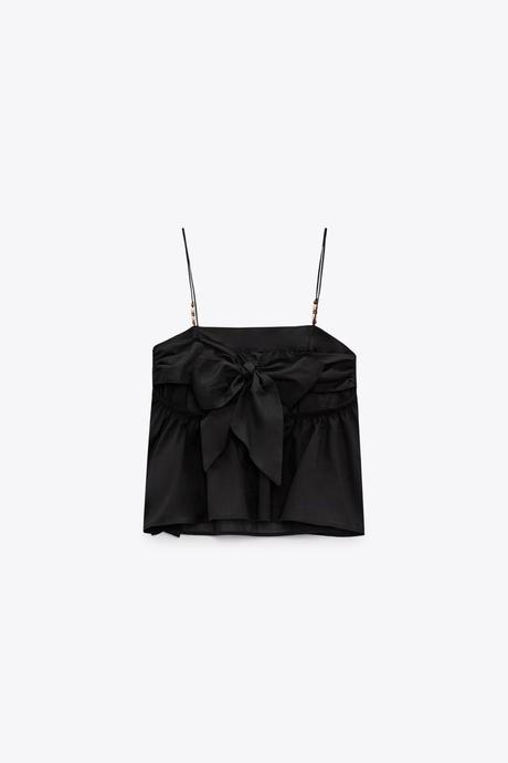 Krásny top s mašľou na chrbte značky zara, zara,s