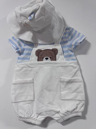 Mayoral baby set body s medvedíkom + klobúčik, mayoral,56