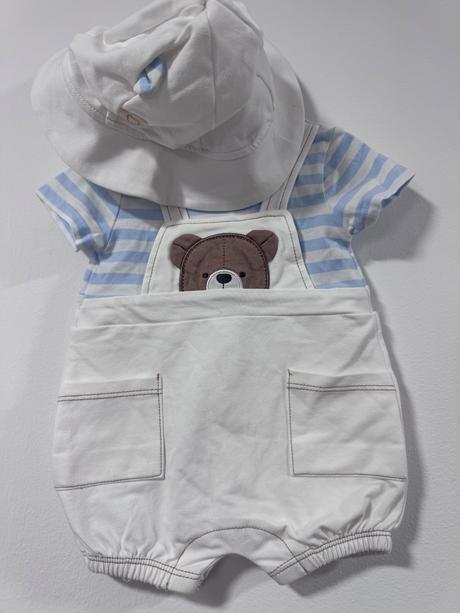 Mayoral baby set body s medvedíkom + klobúčik, mayoral,56