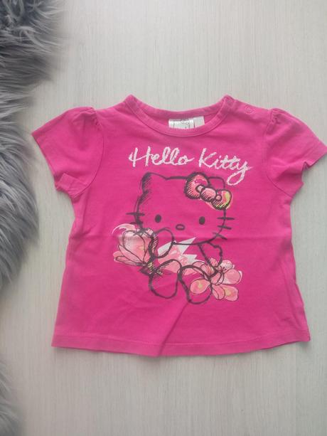 Dievčenské ružové tričko hello kitty (80), sanrio,80